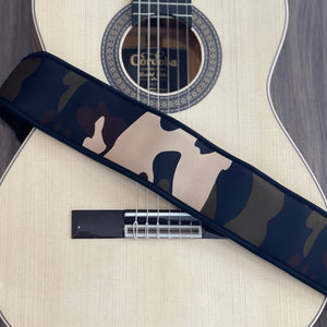 AirCell Guitar Strap for Bass & Electric Guitar, Adjustable, CAMO, GREEN/TAN (Regular Length)