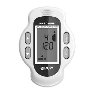 MicroNome - Rechargeable Digital Clip-On Metronome, WHITE