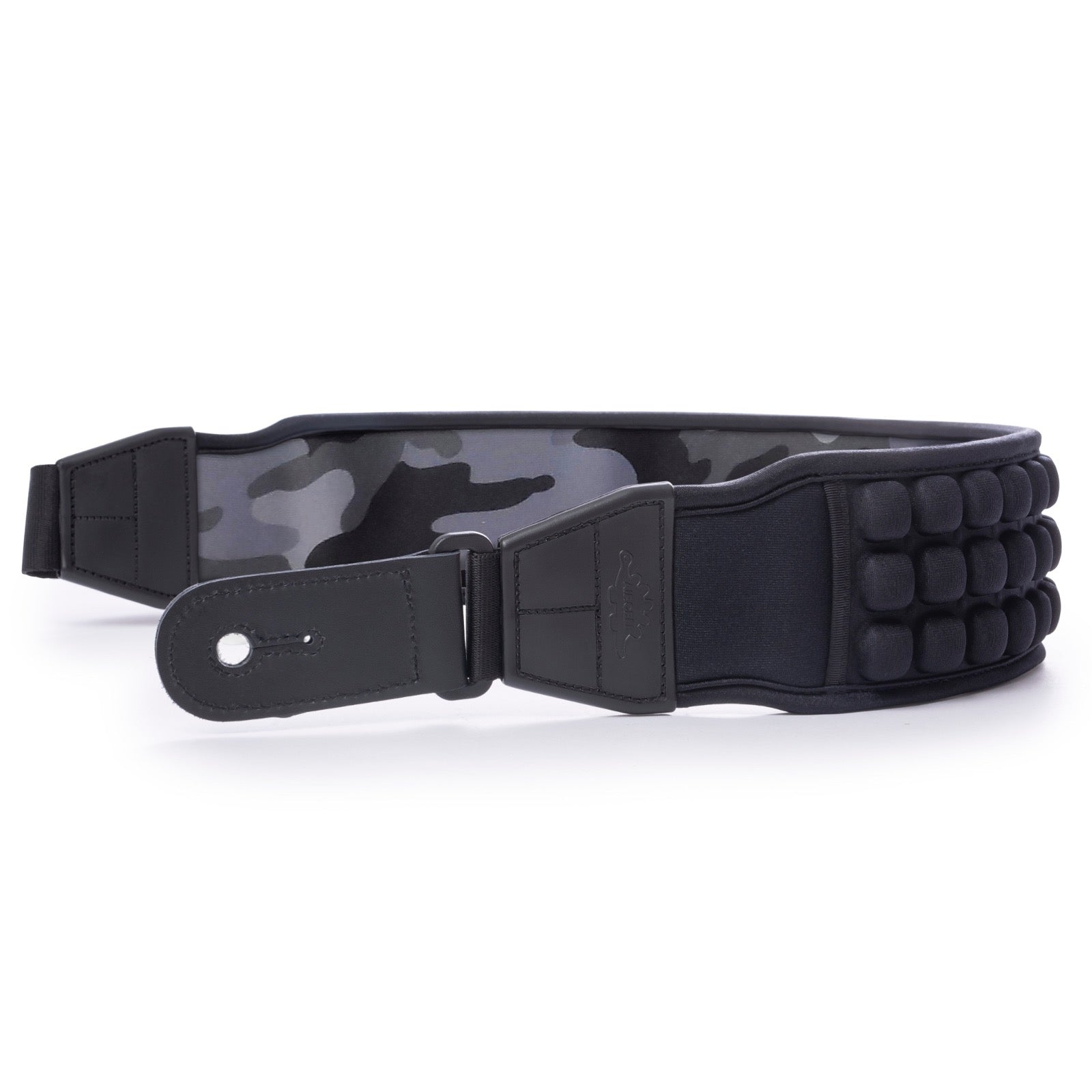 AirCell Guitar Strap for Bass Electric Guitar Adjustable CAMO BLACK GREY Regular Length