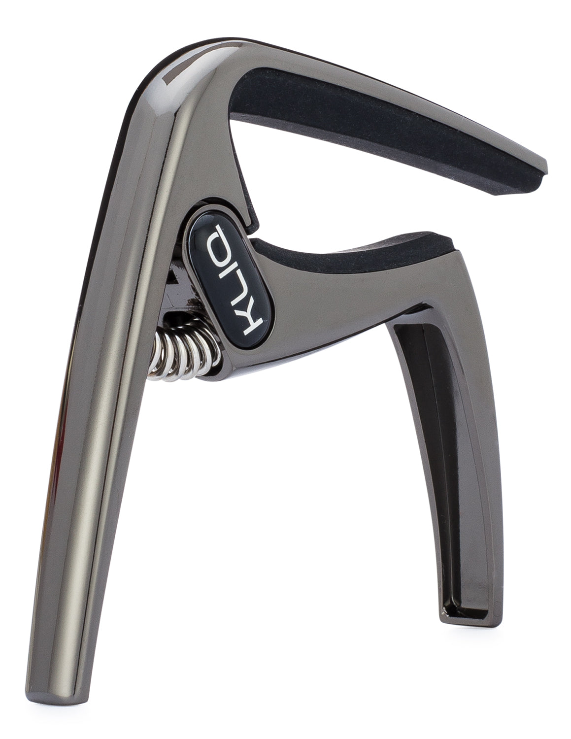 K-PO, 6 String Guitar Capo, BLACK CHROME - KLIQ Music Gear