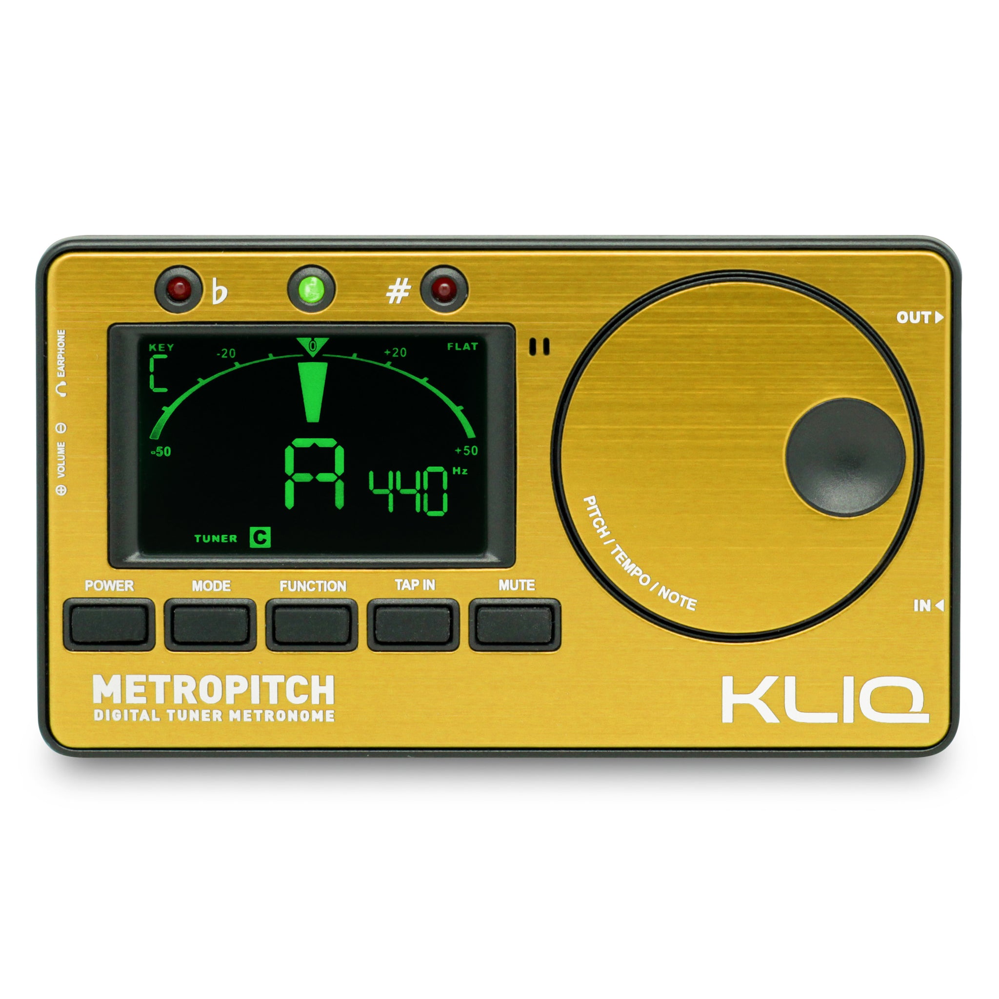 KLIQ MetroPitch Metronome & Tuner - All Instrument Tuner With Guitar, Bass, Violin Modes