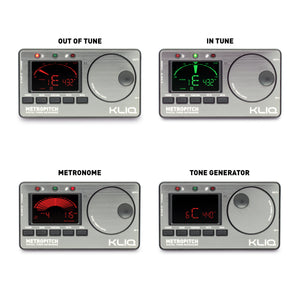 MetroPitch - Digital Metronome Tuner For All Instruments, Pewter Grey