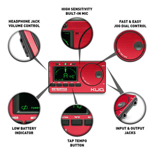 MetroPitch - Digital Metronome Tuner For All Instruments, RED