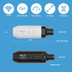 Airlink 5.8 GHz Rechargeable Wireless Microphone Transmitter/Receiver Set (5.8G Wireless)
