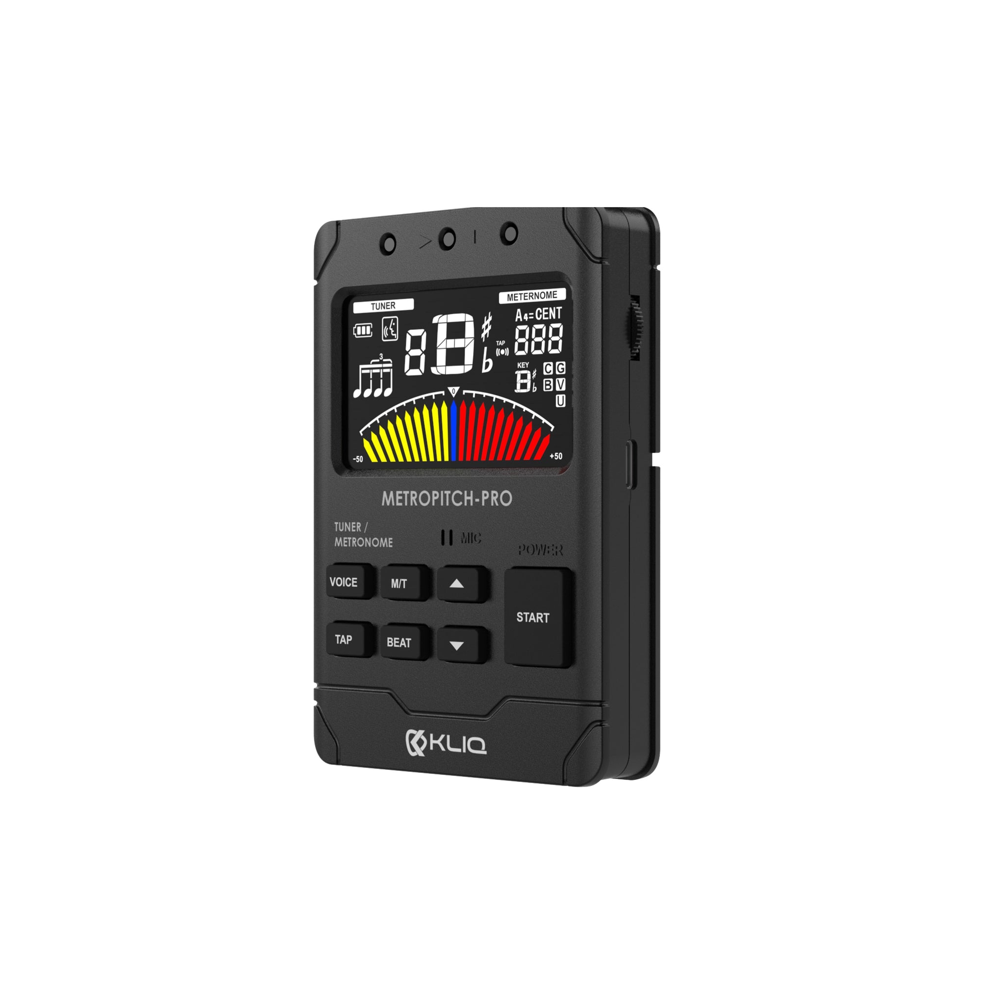 KLIQ MetroPitch-PRO - Rechargeable Metronome Tuner For All Instruments