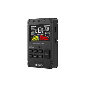 MetroPitch-PRO- Digital Metronome Tuner For All Instruments with wired sensor Included, Black