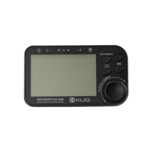 MetroPitch-Air - Rechargeable Digital Metronome Tuner For All Instruments (with Wireless Clip), BLACK