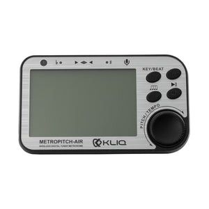 MetroPitch-Air - Rechargeable Digital Metronome Tuner For All Instruments (with Wireless Clip), Pewter Grey