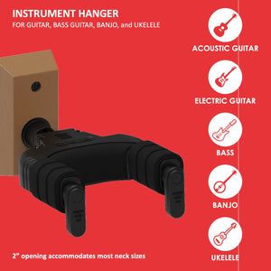 Forte Wall-Mount Instrument Hanger, MAHOGANY