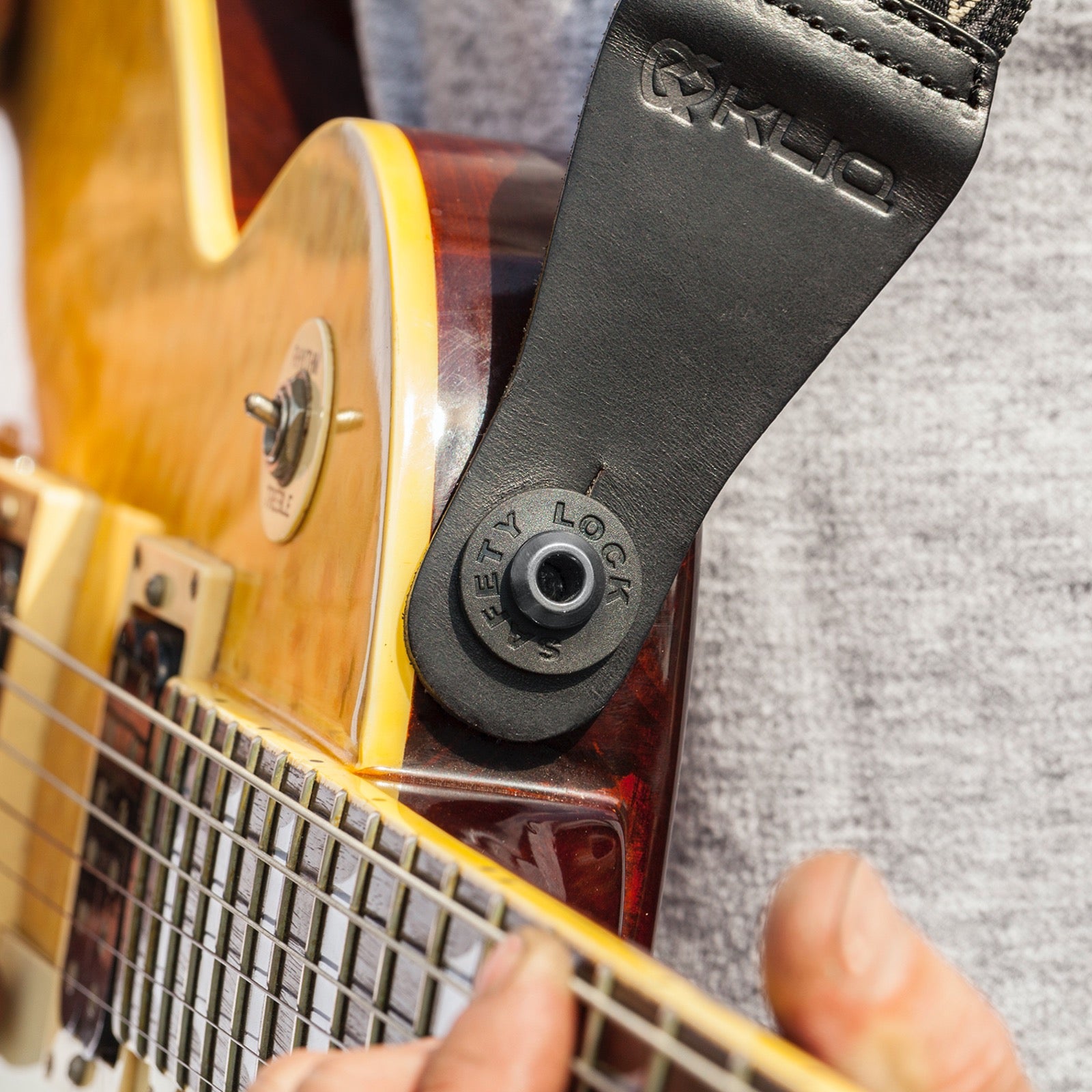 KLIQ Vintage Woven Guitar Strap for Acoustic and Electric Guitars