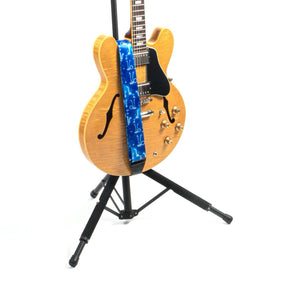 Artist Series Guitar Strap for Acoustic and Electric Guitars with 2 Rubber Strap Locks, "A Little Blue" by KLA