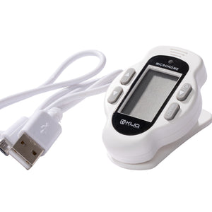 Bundle - KLIQ EcoTuner - USB Rechargeable Clip-On Tuner (with included charging cableand KLIQ MicroNome – USB Rechargeable Digital Clip-on Metronome, (White)