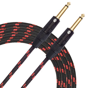 Custom Series Instrument Cable with Rean-Neutrik Straight Gold Plugs (10 Ft.)