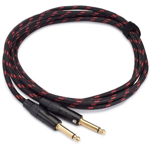 Custom Series Instrument Cable with Rean-Neutrik Straight Gold Plugs (10 Ft.)