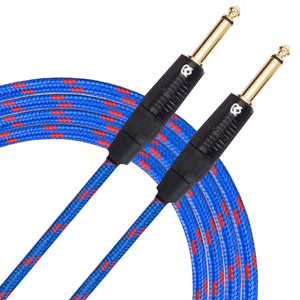 Custom Series Instrument Cable with Rean-Neutrik Straight Gold Plugs (10 Ft.)