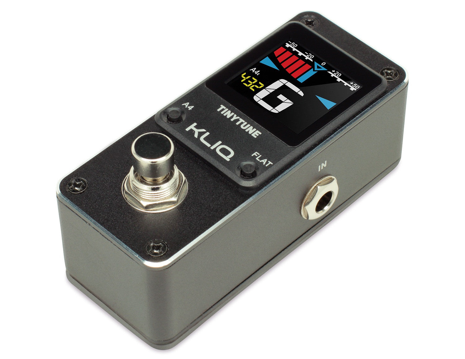 KLIQ TinyTune Tuner Pedal for Guitar and Bass - Mini - Chromatic