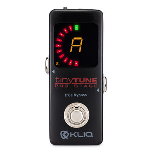 KLIQ TinyTune Pro Stage Tuner Pedal with True Bypass Switching